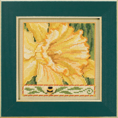 Daffodil - Mill Hill - Spring 2024 Buttons and Beads Kit, Needlecraft Kits, Needlecraft Kits, The Crafty Grimalkin - A Cross Stitch Store