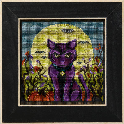 Spooky Cat - Mill Hill - Autumn 2025 Buttons and Beads, Needlecraft Kits, Needlecraft Kits, The Crafty Grimalkin - A Cross Stitch Store