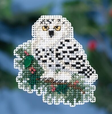 Snowy Owlet - Mill Hill - Winter 2016 Seasonal Ornament, Needlecraft Kits, Needlecraft Kits, The Crafty Grimalkin - A Cross Stitch Store