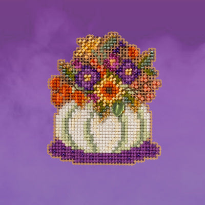 Pumpkin Bouquet - Mill Hill - Autumn Harvest 2023 Seasonal Ornament, Needlecraft Kits, Needlecraft Kits, The Crafty Grimalkin - A Cross Stitch Store