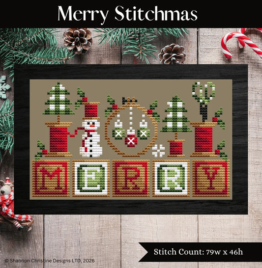 PREORDER Merry Stitchmas - Shannon Christine - Cross Stitch Pattern
