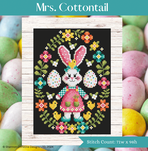 Mrs. Cottontail - Shannon Christine Designs - Cross Stitch Pattern