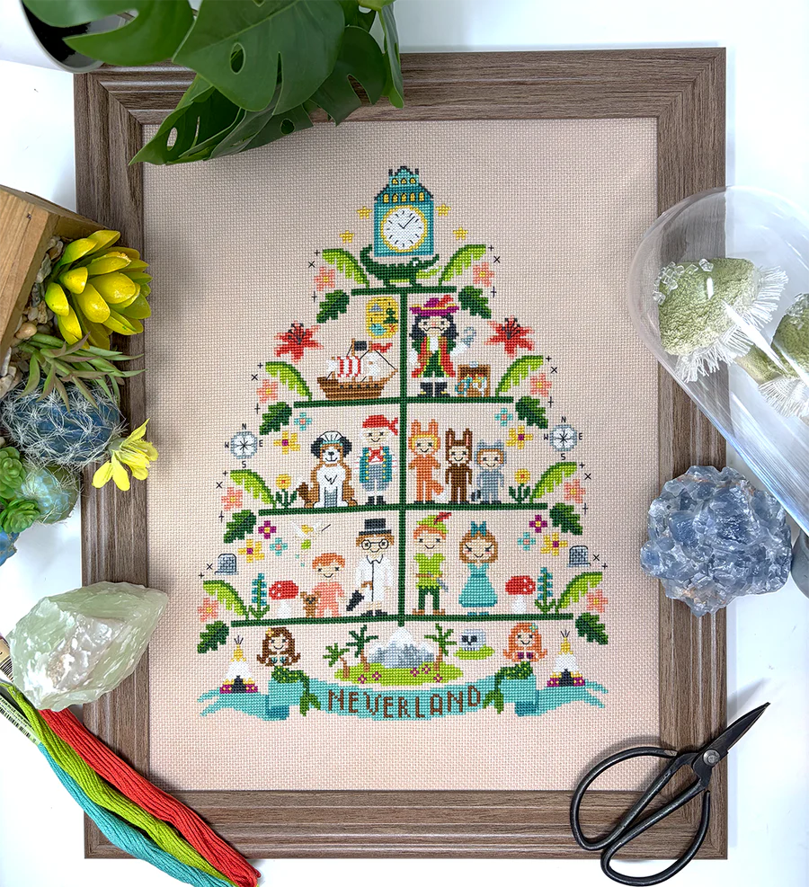 Neverland Tree - Tiny Modernist - Cross Stitch Pattern