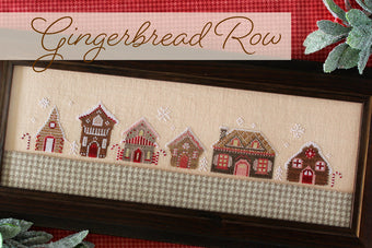 Gingerbread Row - October House Fiber Arts - Cross Stitch Pattern, Needlecraft Patterns, Needlecraft Patterns, The Crafty Grimalkin - A Cross Stitch Store