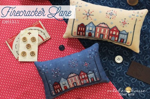 Firecracker Lane - October House -  Cross Stitch Pattern