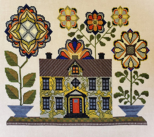 October Blooms - The Artsy Housewife - Cross Stitch Pattern