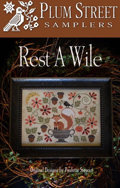 Rest A Wile - Plum Street Samplers - Cross Stitch Pattern, Needlecraft Patterns, The Crafty Grimalkin - A Cross Stitch Store
