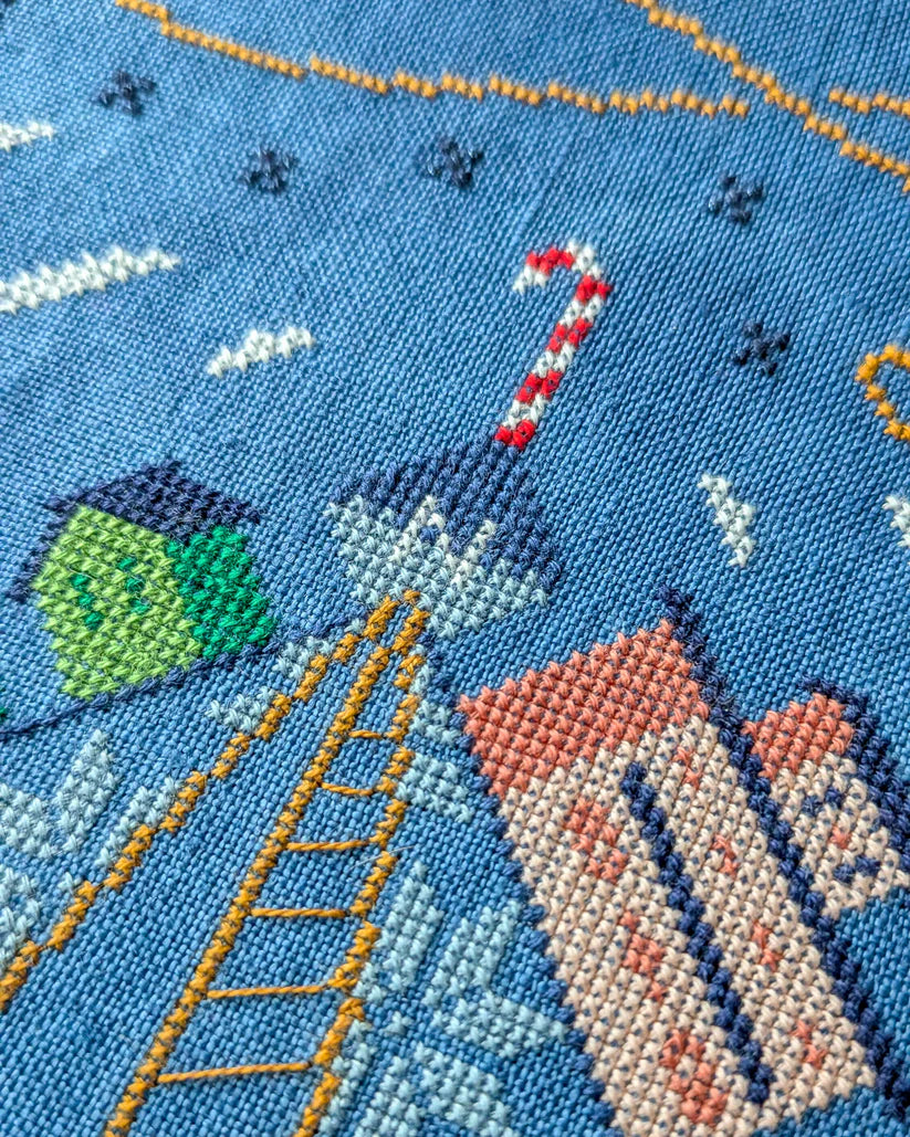 PREORDER Christmas Compass Rose - Shaded Stitchery - Cross Stitch Pattern