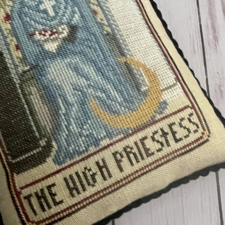 PRE-ORDER Cat Tarot II - The High Priestess - Dirty Annie's - Cross Stitch Pattern, Needlecraft Patterns, Needlecraft Patterns, The Crafty Grimalkin - A Cross Stitch Store