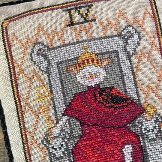 Cat Tarot IV - The Emperor - Dirty Annie's - Cross Stitch Pattern
