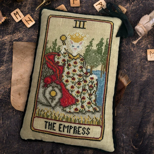 Cat Tarot III - The Empress - Dirty Annie's - Cross Stitch Pattern, Needlecraft Patterns, Needlecraft Patterns, The Crafty Grimalkin - A Cross Stitch Store