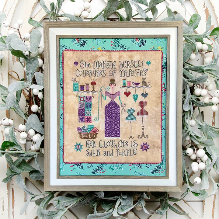 Proverbs 31:22 - Dirty Annie's - Cross Stitch Pattern