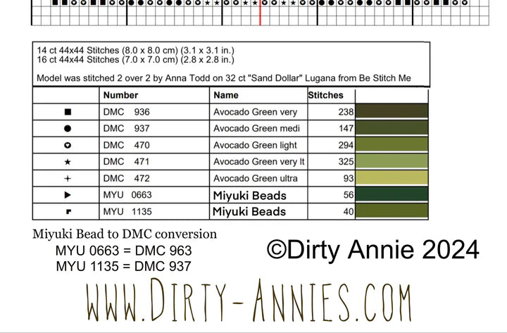 Big Dill - Dirty Annie's - Cross Stitch Pattern