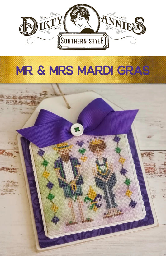 Mr. & Mrs. Mardi Gras - Dirty Annie's - Cross Stitch Pattern