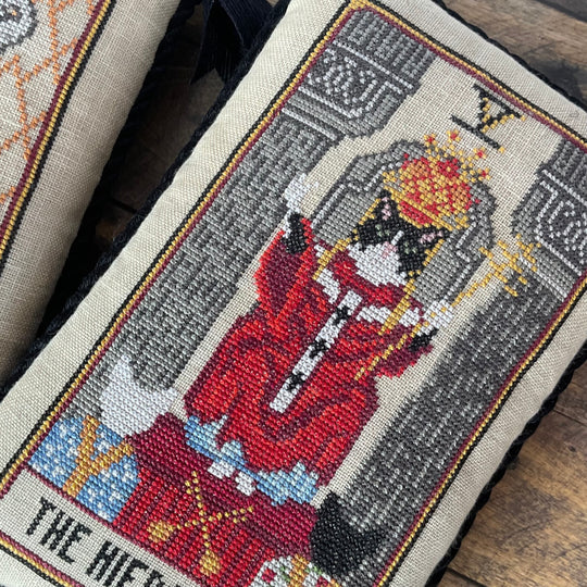 Cat Tarot V - The Hierophant - Dirty Annie's - Cross Stitch Pattern