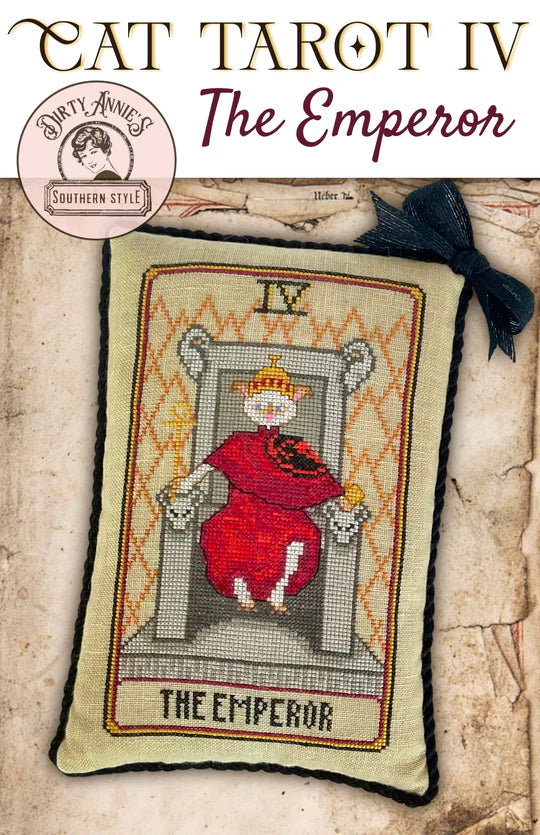Cat Tarot IV - The Emperor - Dirty Annie's - Cross Stitch Pattern