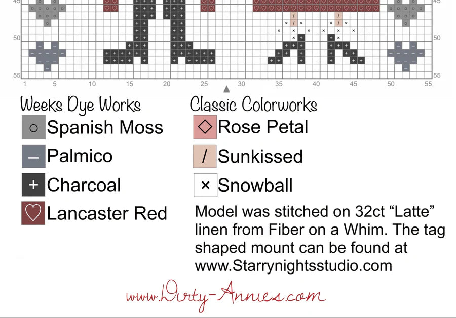 Mr and Mrs Claus - Dirty Annie's - Cross Stitch Pattern