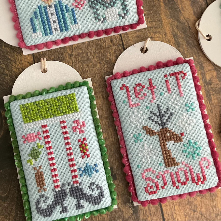 Christmas Tiny Tags - Dirty Annie's - Cross Stitch Pattern