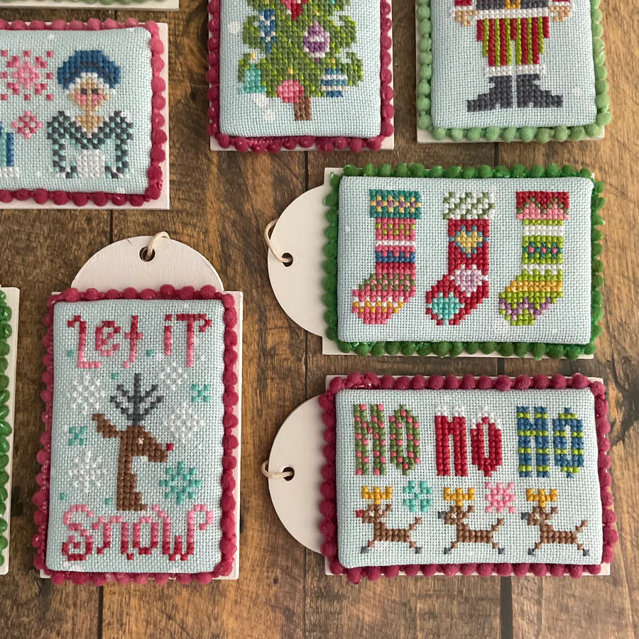 Christmas Tiny Tags - Dirty Annie's - Cross Stitch Pattern