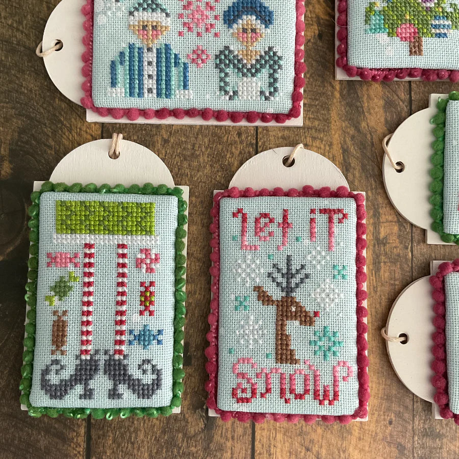 Christmas Tiny Tags - Dirty Annie's - Cross Stitch Pattern