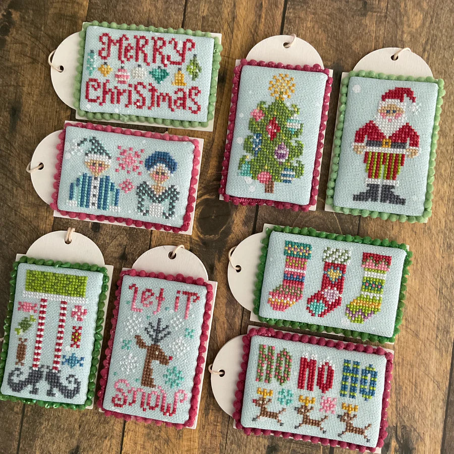 Christmas Tiny Tags - Dirty Annie's - Cross Stitch Pattern