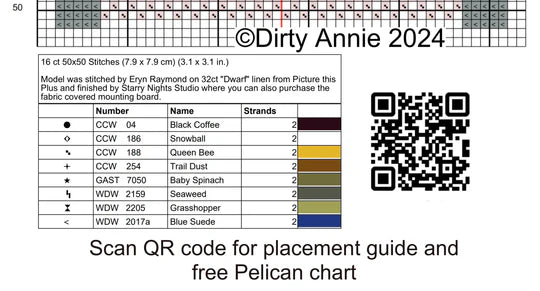 Gator Gulf Coast Treasures - Dirty Annie's - Cross Stitch Pattern