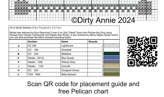 Cotton Blossom Gulf Coast Treasures - Dirty Annie's - Cross Stitch Pattern