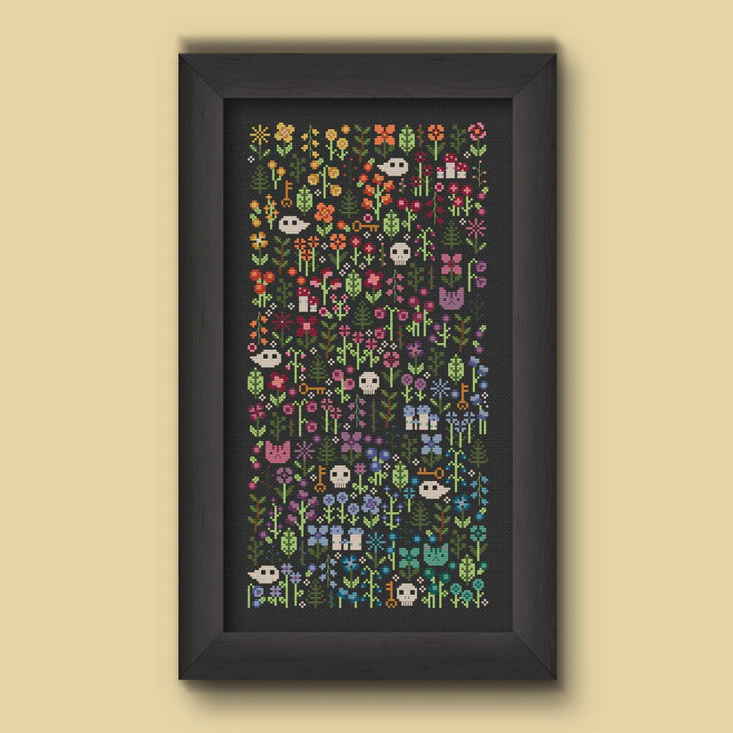 Rainbow Garden - Una Buena Pieza - Cross Stitch Pattern