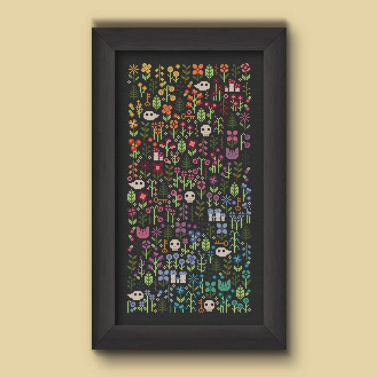 Rainbow Garden - Una Buena Pieza - Cross Stitch Pattern
