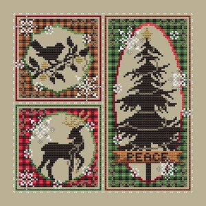 Rustic Christmas - Shannon Christine Designs - Cross Stitch Pattern, Needlecraft Patterns, The Crafty Grimalkin - A Cross Stitch Store