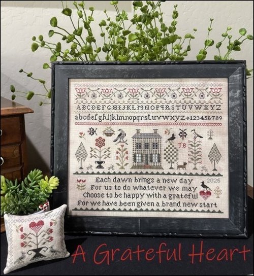 A Grateful Heart - The Scarlett House - Cross Stitch Pattern