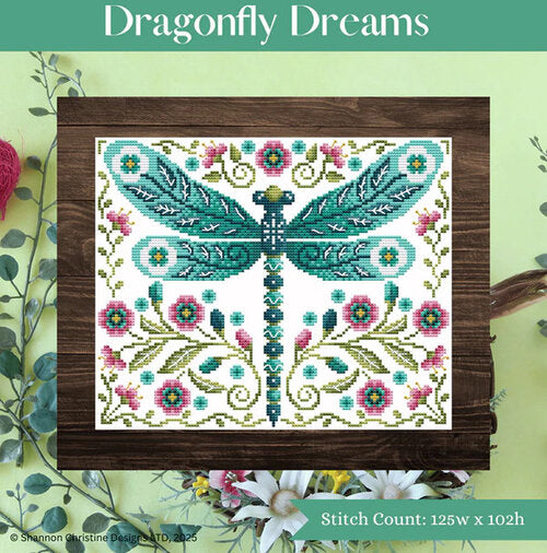 Dragonfly Dreams - Shannon Christine - Cross Stitch Pattern, Needlecraft Patterns, The Crafty Grimalkin - A Cross Stitch Store