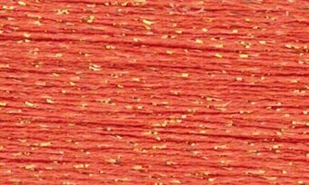 SP85 -  Tangerine Petite Silk Lame' Braid -  Rainbow Gallery