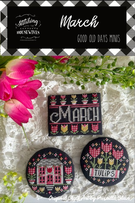 March, Good Old Days - Stitching with the Housewives - Cross Stitch Pattern
