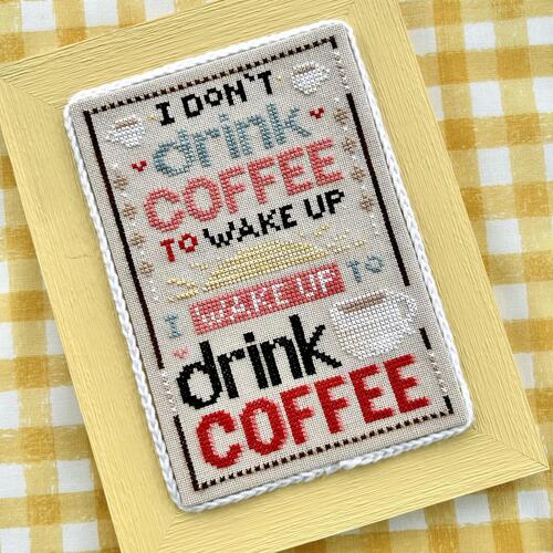 To Drink Coffee - Sweet Wing Studio - Cross Stitch Pattern
