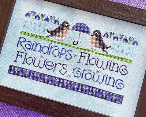 April, Wordy Birds - Sweet Wing Studio - Cross Stitch Pattern