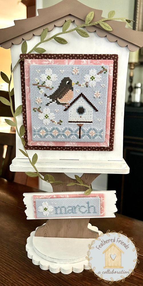 PREORDER Feathered Friends: March - Sweet Wing Studio - Cross Stitch Pattern, Needlecraft Patterns, The Crafty Grimalkin - A Cross Stitch Store