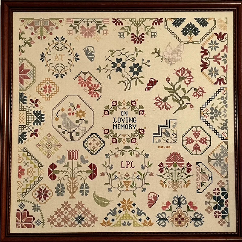 A Sampler for My Mother - AuryTM - Cross Stitch Pattern, Needlecraft Patterns, The Crafty Grimalkin - A Cross Stitch Store