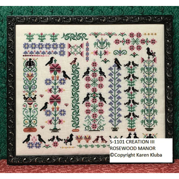 Creation III Rosewood Manor Designs - Cross Stitch Pattern, Needlecraft Patterns, Needlecraft Patterns, The Crafty Grimalkin - A Cross Stitch Store