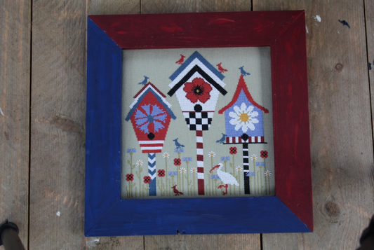 Red, White and Blue Summer - Thistles - Cross Stitch Pattern