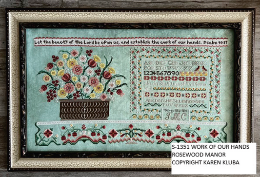 PRE-ORDER Work of our Hands by Rosewood Manor Designs - Cross Stitch Pattern, Needlecraft Patterns, Needlecraft Patterns, The Crafty Grimalkin - A Cross Stitch Store
