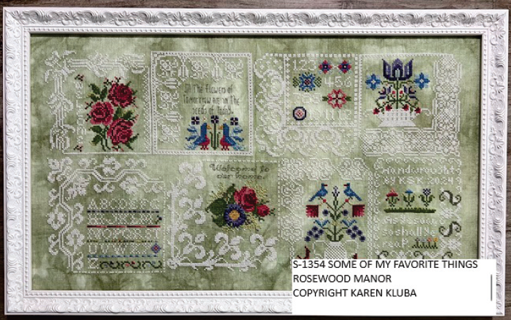 PRE-ORDER Some of my Favorite Things by Rosewood Manor Designs - Cross Stitch Pattern, Needlecraft Patterns, Needlecraft Patterns, The Crafty Grimalkin - A Cross Stitch Store