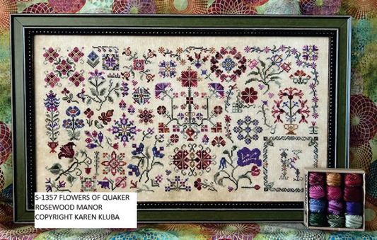 Flowers of Quaker by Rosewood Manor Designs - Cross Stitch Pattern