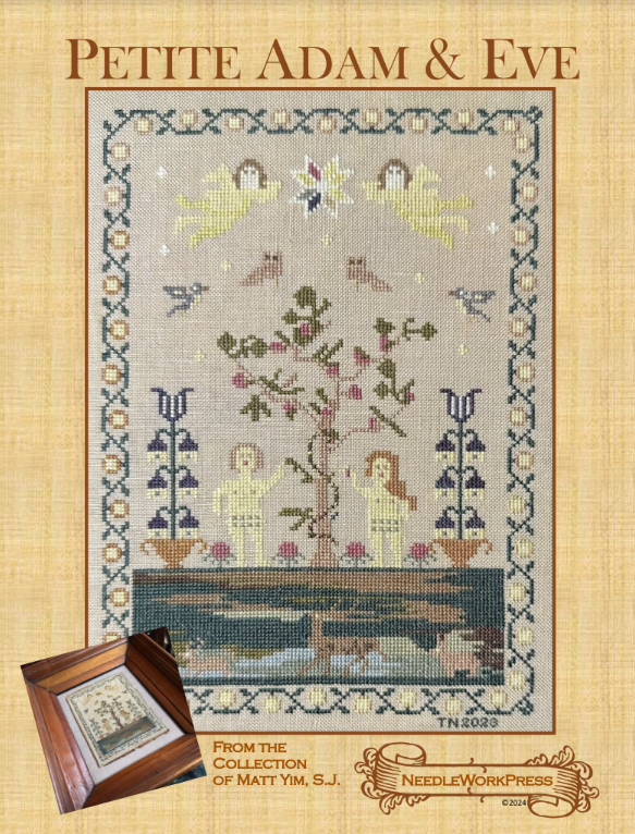 PREORDER Petite Adam & Eve Sampler Needlework Press Cross Stitch