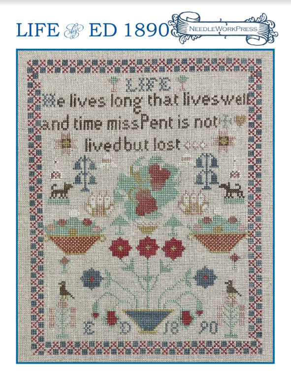 PREORDER Life by ED 1980 Needlework Press Cross Stitch Pattern
