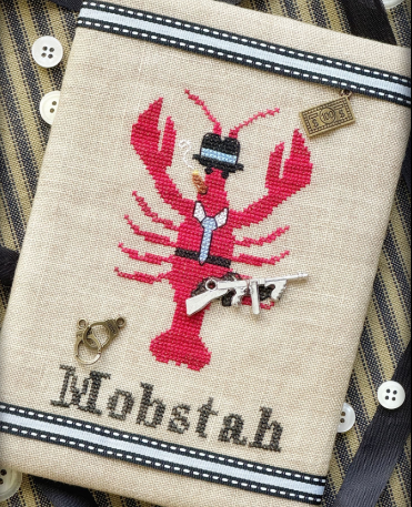 PRE-ORDER Mobstah Lobstah - The Elegant Thread - Cross Stitch Pattern, Needlecraft Patterns, The Crafty Grimalkin - A Cross Stitch Store