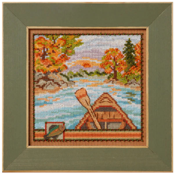 Canoe Ride - Mill Hill - Autumn 2024 Buttons and Beads, Needlecraft Kits, Needlecraft Kits, The Crafty Grimalkin - A Cross Stitch Store
