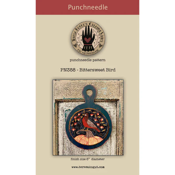Bittersweet Bird - Teresa Kogut - Punch Needle Pattern