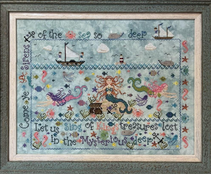 PREORDER - Sirens of the Sea - Praiseworthy Stitches - Cross Stitch Pattern, Needlecraft Patterns, The Crafty Grimalkin - A Cross Stitch Store