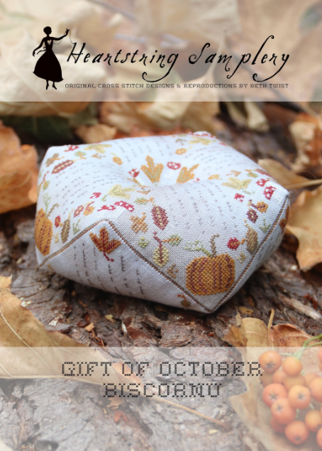 Gift of October - Heartstring Samplery - Cross Stitch Pattern